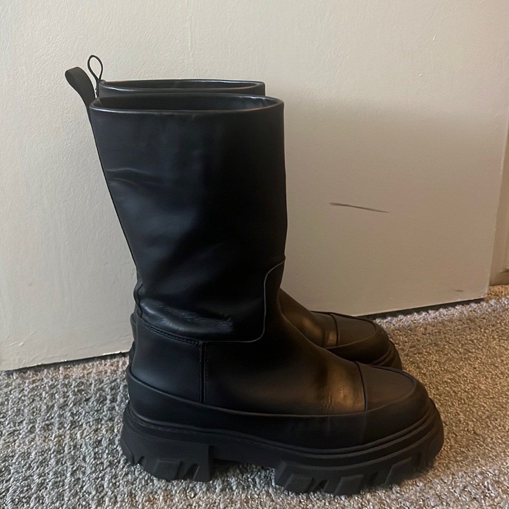 Ganni leather boots